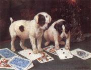 George Rowlandson Poker oil painting